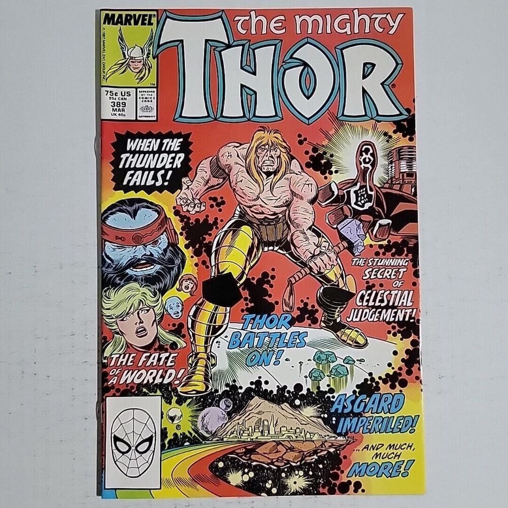 The Mighty Thor #389 Marvel 1988 VF/NM - WHITE PAGES- EXCELLENT CONDITION